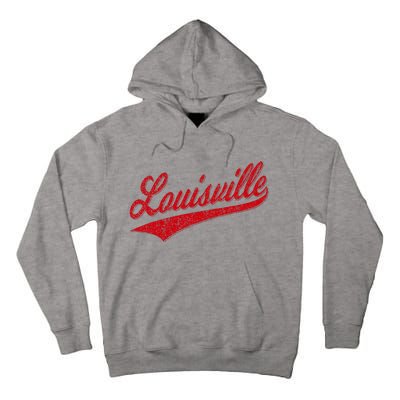 Louisville Kentucky Varsity Script Classic Sports Jersey Tall Hoodie