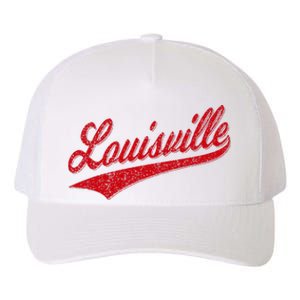 Louisville Kentucky Varsity Script Classic Sports Jersey Yupoong Adult 5-Panel Trucker Hat