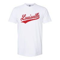 Louisville Kentucky Varsity Script Classic Sports Jersey Softstyle CVC T-Shirt