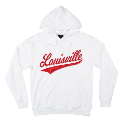 Louisville Kentucky Varsity Script Classic Sports Jersey Hoodie