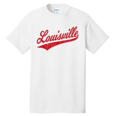 Louisville Kentucky Varsity Script Classic Sports Jersey Tall T-Shirt