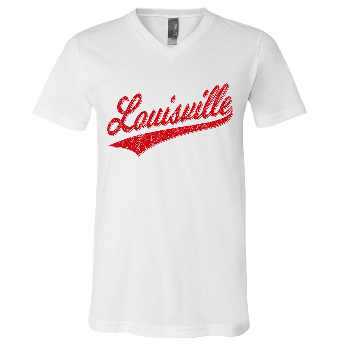 Louisville Kentucky Varsity Script Classic Sports Jersey V-Neck T-Shirt