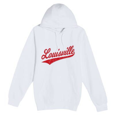 Louisville Kentucky Varsity Script Classic Sports Jersey Premium Pullover Hoodie