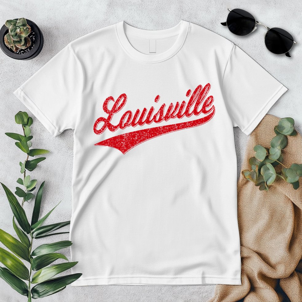 Louisville Kentucky Varsity Script Classic Sports Jersey Premium T-Shirt