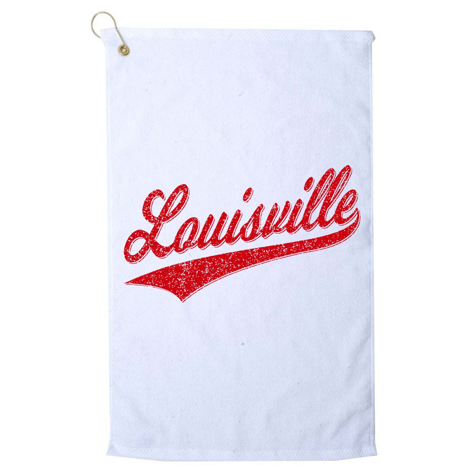 Louisville Kentucky Varsity Script Classic Sports Jersey Golf Towel