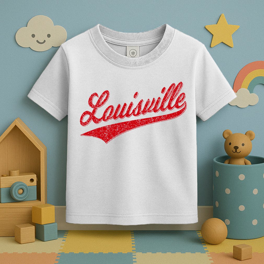 Louisville Kentucky Varsity Script Classic Sports Jersey Toddler T-Shirt