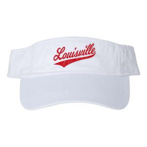 Louisville Kentucky Varsity Script Classic Sports Jersey Valucap Bio-Washed Visor