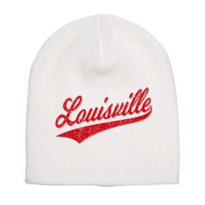 Louisville Kentucky Varsity Script Classic Sports Jersey Short Acrylic Beanie