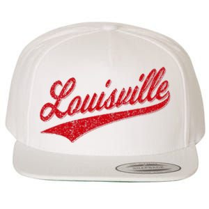 Louisville Kentucky Varsity Script Classic Sports Jersey Wool Snapback Cap