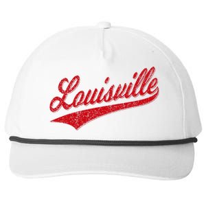 Louisville Kentucky Varsity Script Classic Sports Jersey Snapback Five-Panel Rope Hat