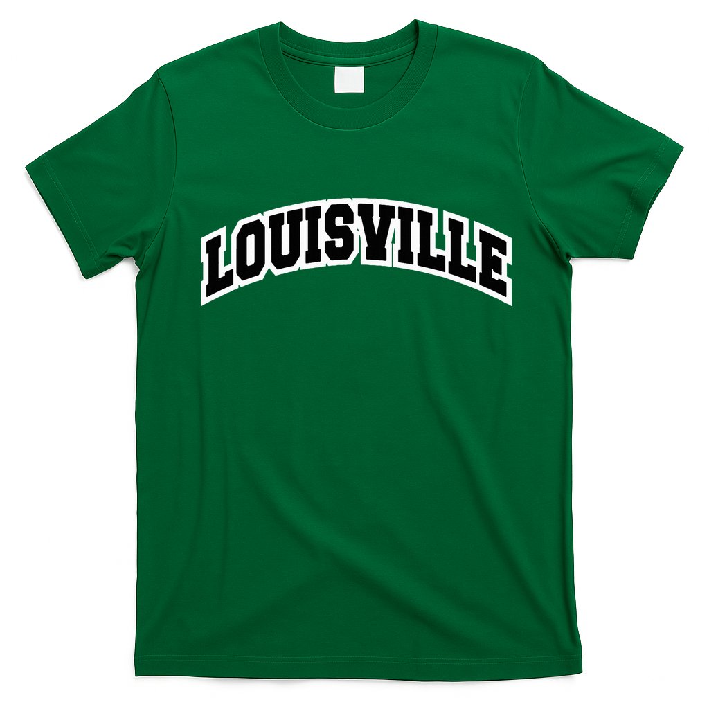 Louisville Kentucky Varsity Style Vintage Red T-Shirt