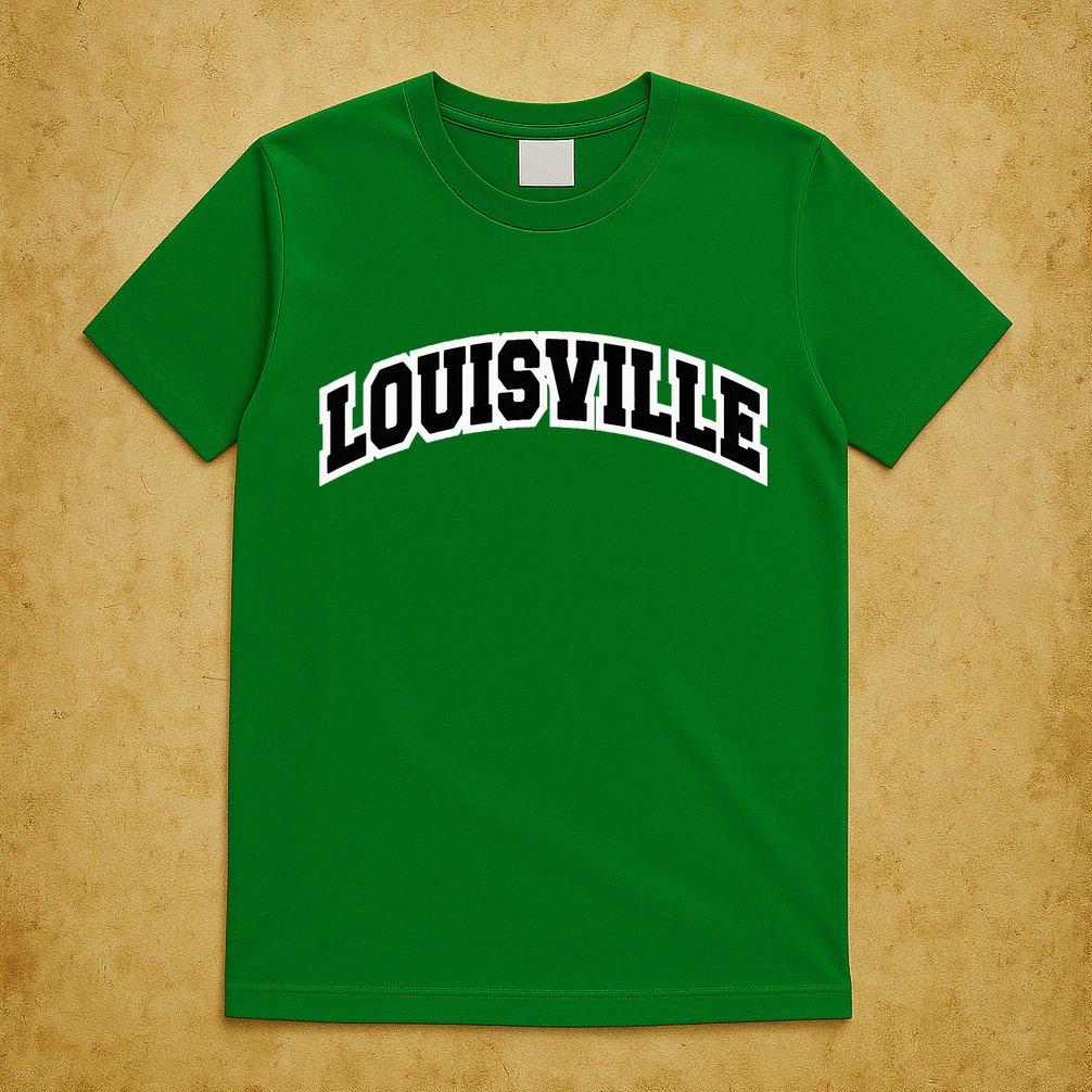 Louisville Kentucky Varsity Style Vintage Red T-Shirt