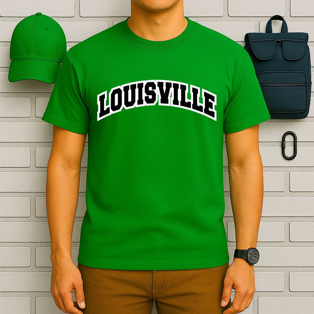 Louisville Kentucky Varsity Style Vintage Red T-Shirt
