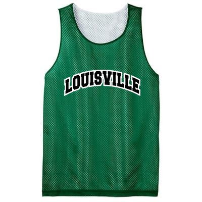 Louisville Kentucky Varsity Style Vintage Red Mesh Reversible Basketball Jersey Tank
