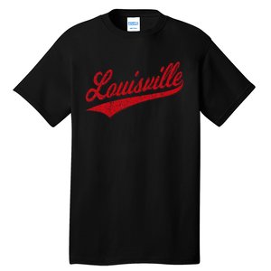 Louisville Kentucky Varsity Script Classic Sports Jersey Tall T-Shirt