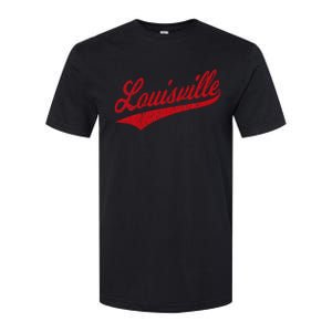 Louisville Kentucky Varsity Script Classic Sports Jersey Softstyle CVC T-Shirt