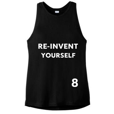 Lil Kim Wearing Reinvent Yourself Ladies PosiCharge Tri-Blend Wicking Tank