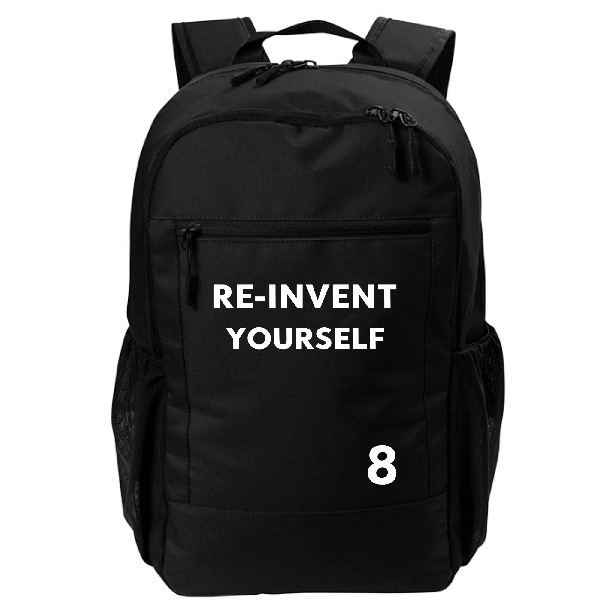 Lil Kim Wearing Reinvent Yourself Backpack