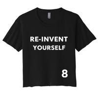 Lil Kim Wearing Reinvent Yourself Women's Crop Top Tee