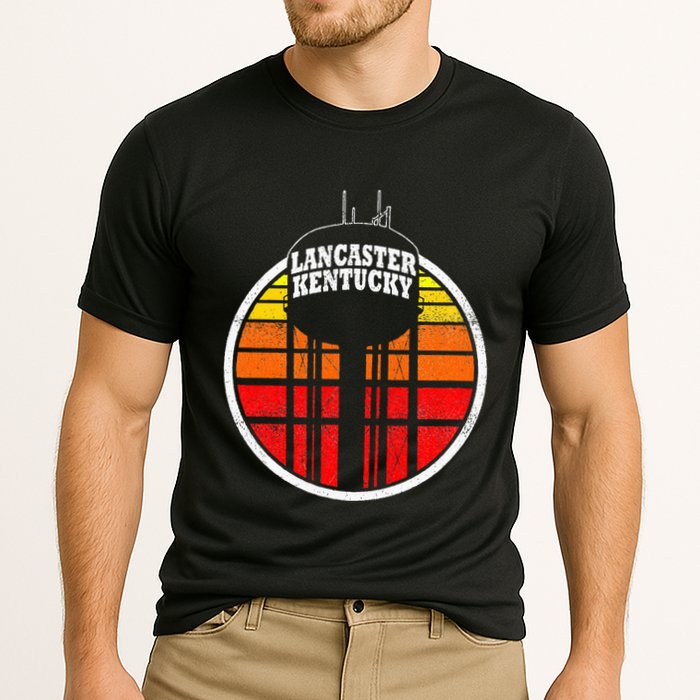 Lancaster Kentucky Water Tower Cooling Performance Crew T-Shirt
