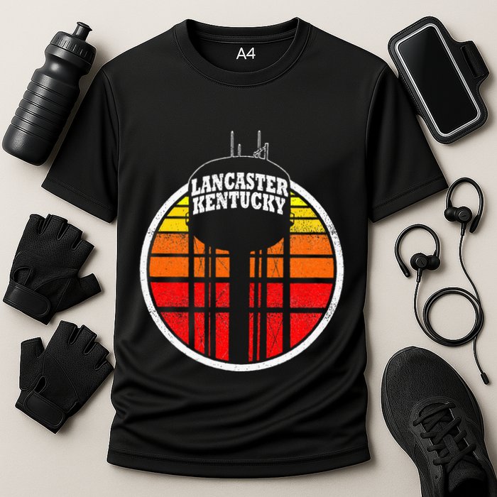 Lancaster Kentucky Water Tower Cooling Performance Crew T-Shirt