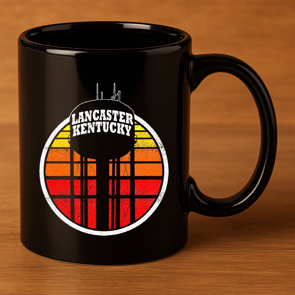 Lancaster Kentucky Water Tower 11oz C Handle Ceramic Mug