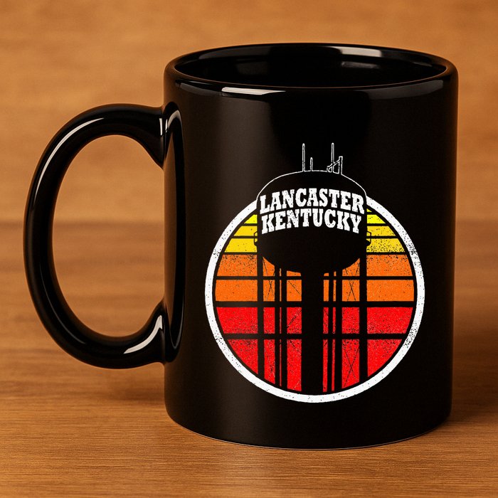 Lancaster Kentucky Water Tower 11oz C Handle Ceramic Mug