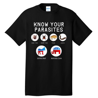 Libertarian Know Your Parasites Tall T-Shirt