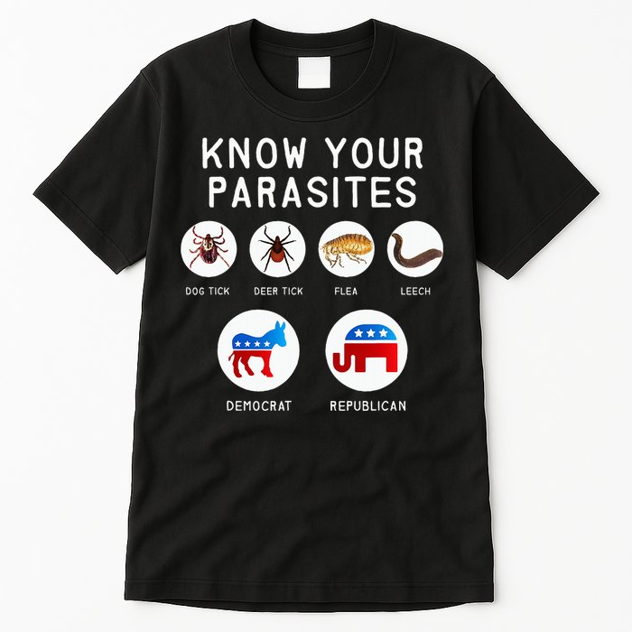 Libertarian Know Your Parasites Tall T-Shirt