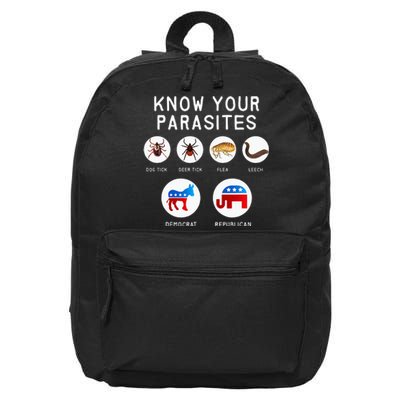 Libertarian Know Your Parasites 16 in Basic Backpack