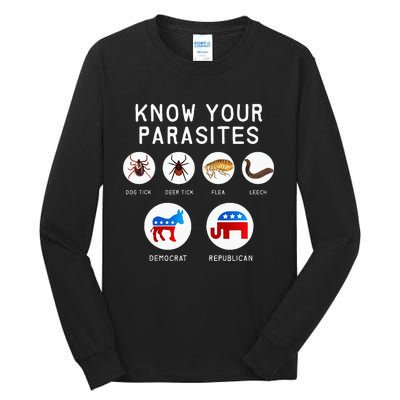 Libertarian Know Your Parasites Tall Long Sleeve T-Shirt