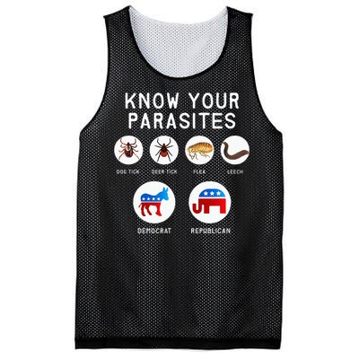 Libertarian Know Your Parasites Mesh Reversible Basketball Jersey Tank