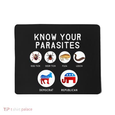 Libertarian Know Your Parasites Mousepad