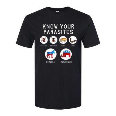 Libertarian Know Your Parasites Softstyle® CVC T-Shirt