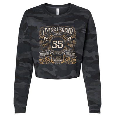 Living Legend 1968, 55th Birthday Cropped Pullover Crew