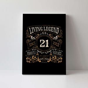 Living Legend 20 21st Birthday Canvas