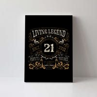 Living Legend 20 21st Birthday Canvas