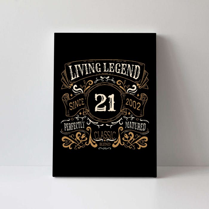 Living Legend 20 21st Birthday Canvas