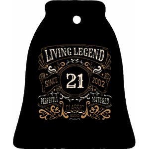 Living Legend 20 21st Birthday Ceramic Bell Ornament