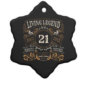 Living Legend 20 21st Birthday Ceramic Star Ornament