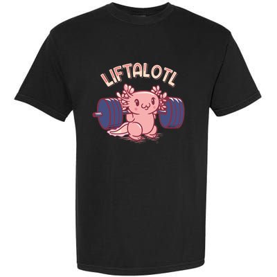 Liftalotl Lifting Axolotl Weightlifting Gym Workout Girl Boy Garment-Dyed Heavyweight T-Shirt