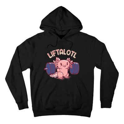 Liftalotl Lifting Axolotl Weightlifting Gym Workout Girl Boy Hoodie