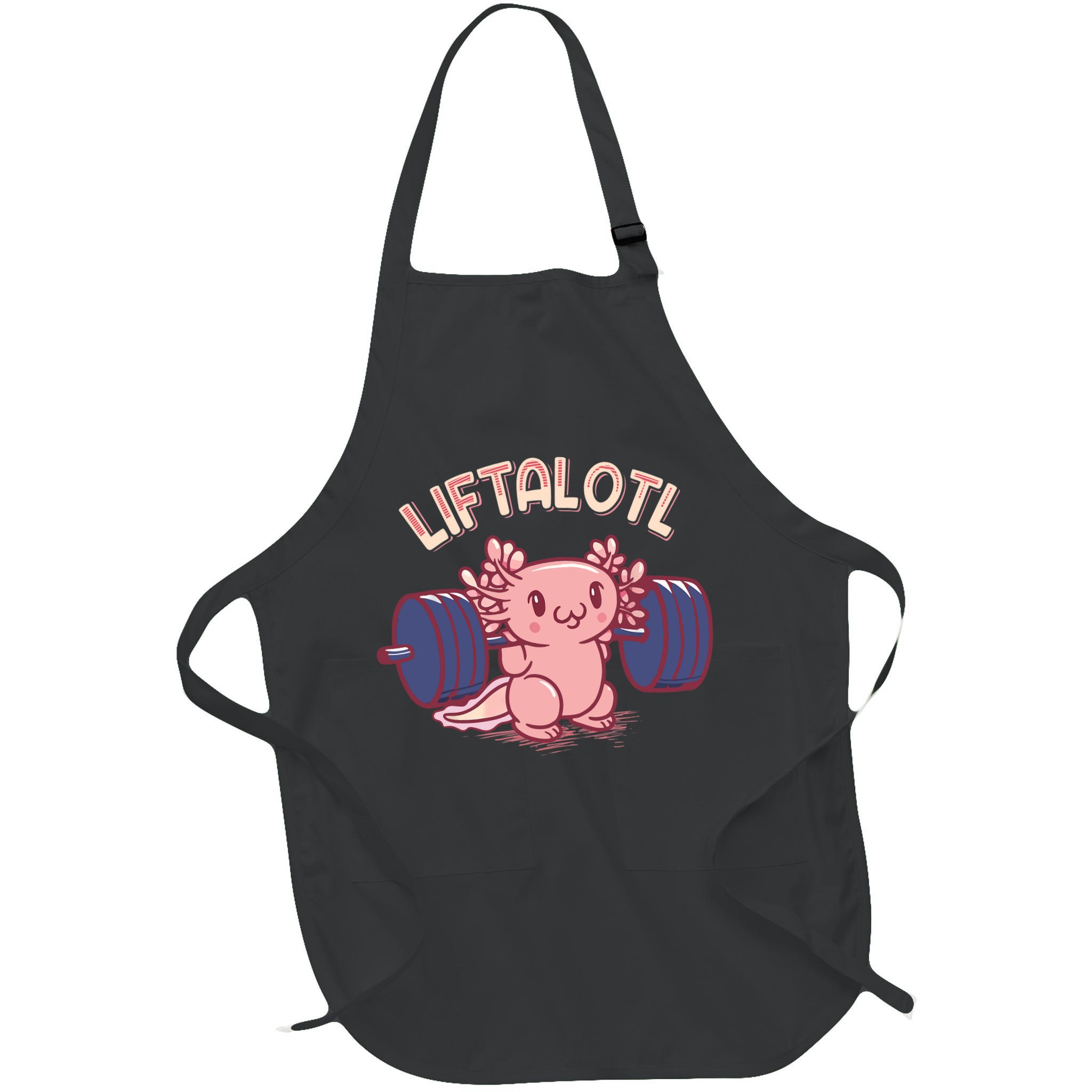 Liftalotl Lifting Axolotl Weightlifting Gym Workout Girl Boy Apron
