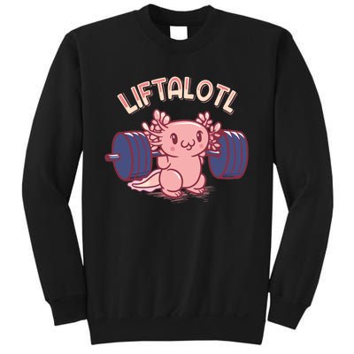 Liftalotl Lifting Axolotl Weightlifting Gym Workout Girl Boy Sweatshirt