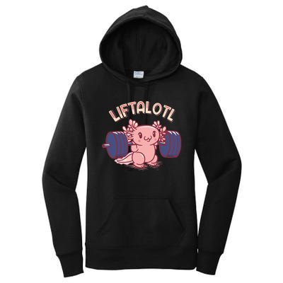 Liftalotl Lifting Axolotl Weightlifting Gym Workout Girl Boy Women's Pullover Hoodie