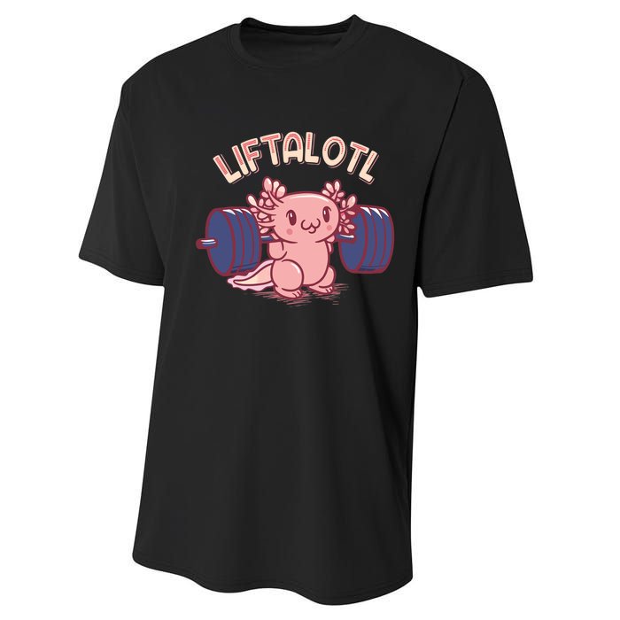 Liftalotl Lifting Axolotl Weightlifting Gym Workout Girl Boy Performance Sprint T-Shirt