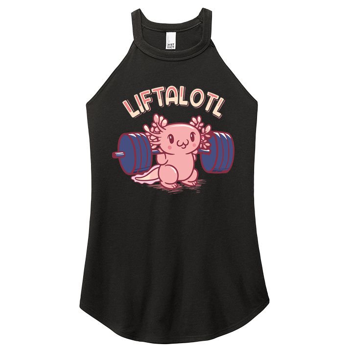 Liftalotl Lifting Axolotl Weightlifting Gym Workout Girl Boy Women's Perfect Tri Rocker Tank