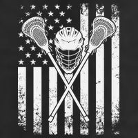 Lacrosse Player Gift LAX American Flag 11oz C Handle Ceramic Mug