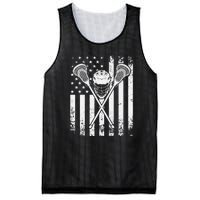 Lacrosse Player Gift LAX American Flag Mesh Reversible Basketball Jersey Tank