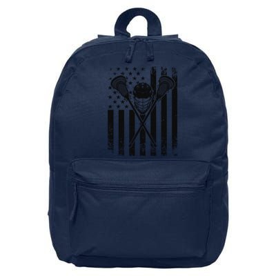 Lacrosse LAX American Flag 16 in Basic Backpack